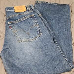 Levi's 569 Blue Denim Women's Size 16 28.5x28 Loose Straight Regular Jeans